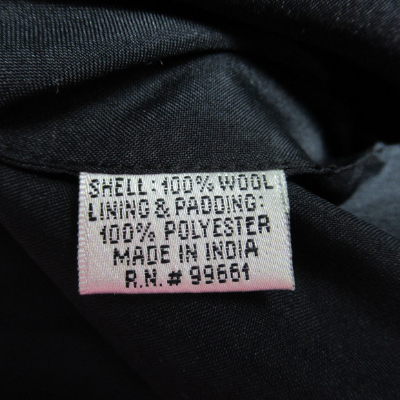 Vintage Anage Vest Womens Medium Wool Fur Lined Southwestern Aztec Hipster 90s - Picture 8 of 9